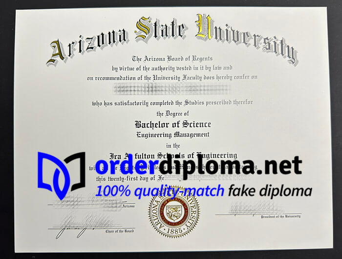 get Arizona State University diploma, buy fake degree online.