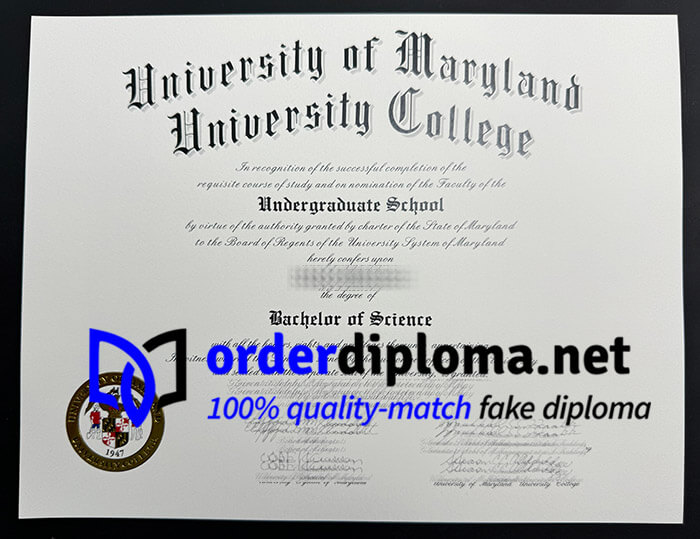 Buy University of Maryland diploma, fake University of Maryland degree online.