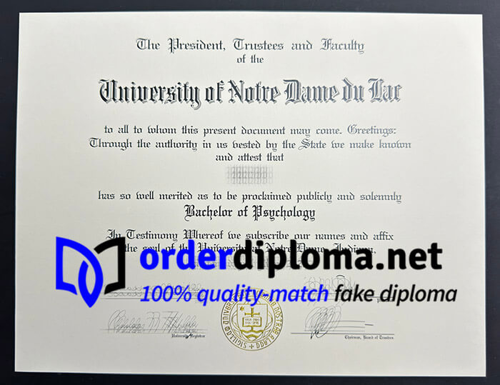 Where to buy University of Notre Dame diploma？buy UND fake degree online.