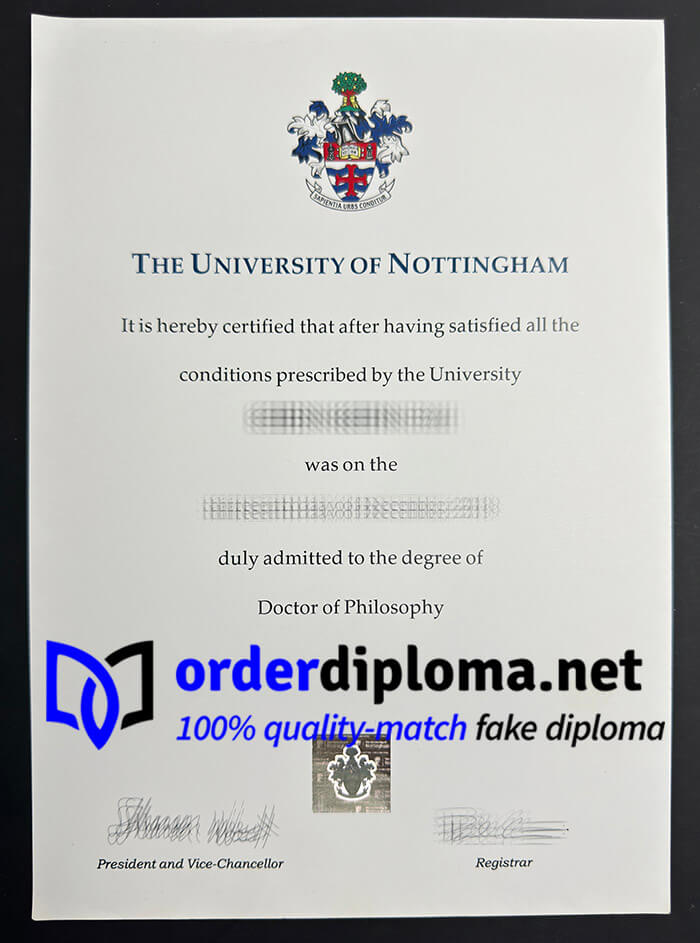 get University of Nottingham degree