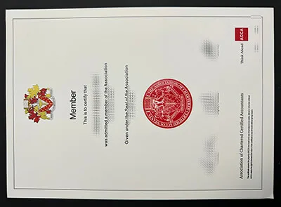 Would you buy a ACCA fake certificate?