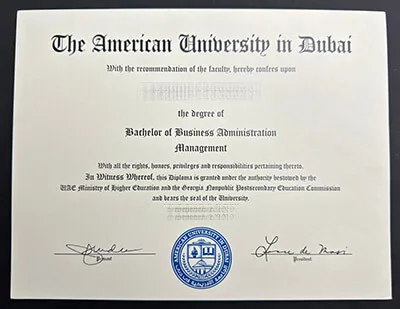 Buy American University in Dubai diploma, get AUD fake degree online.