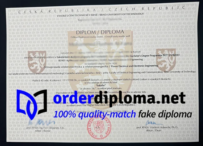 Order Brno University of Technology diploma, buy BUT fake degree online.