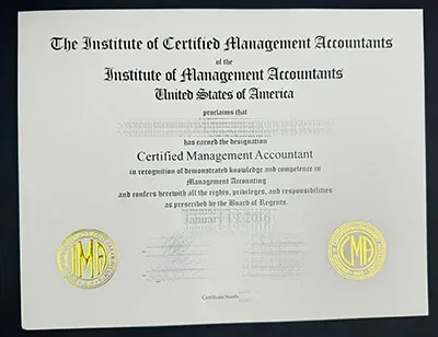 Can I order Certified Management Accountants certificate?