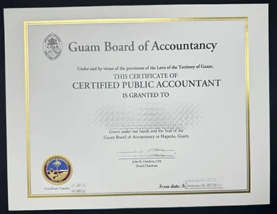 Buy GBA certificate online, where to buy Guam Board of Accountancy certificate?