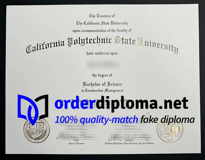 buy California Polytechnic State University diploma, get CPSU degree online.