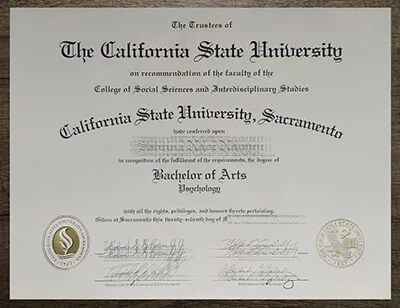 How much to order Sacramento State diploma?