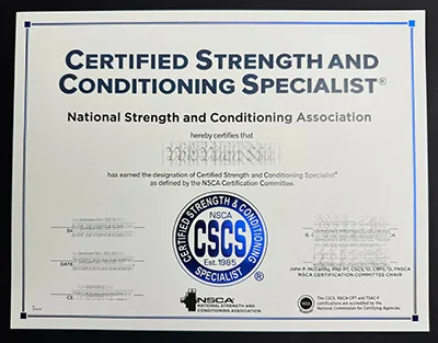 buy Certified Strength and Conditioning Specialist certificate, buy CSCS certificate online.