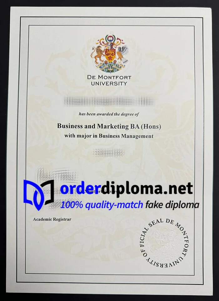 Buy De Montfort University diploma, get DMU fake degree.