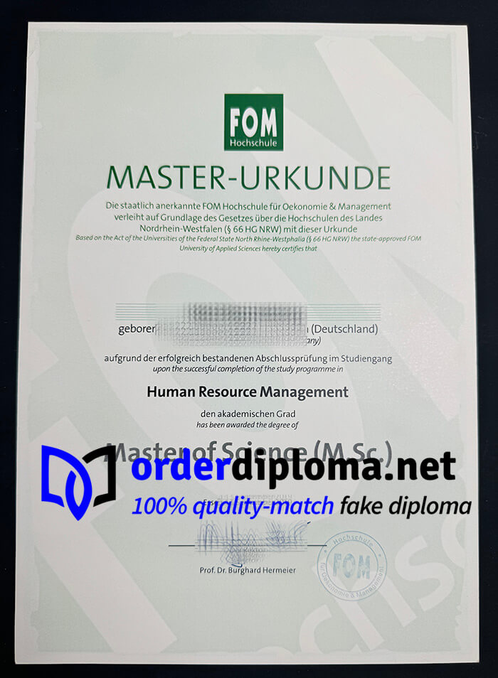 buy FOM Hochschule certificate, make FOM Hochschule degree.