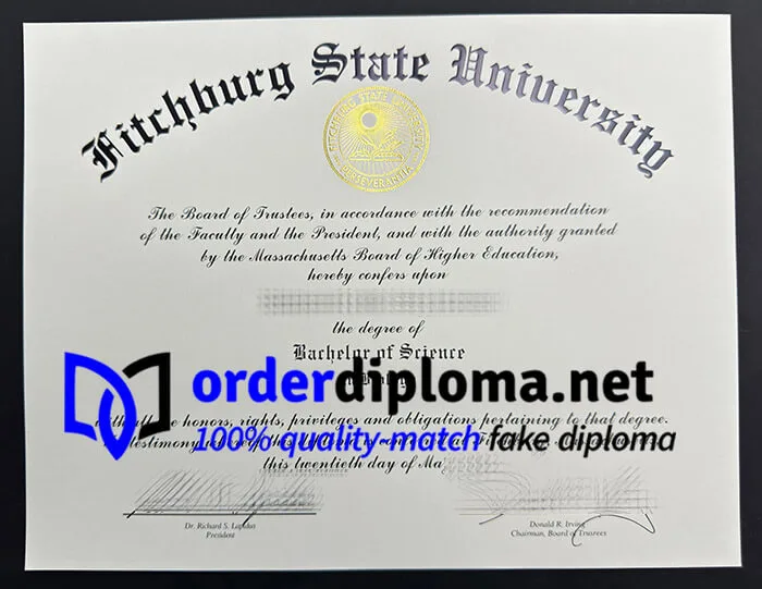 Fitchburg State University diploma