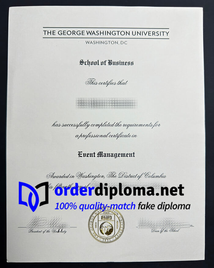 Buy George Washington University diploma online.