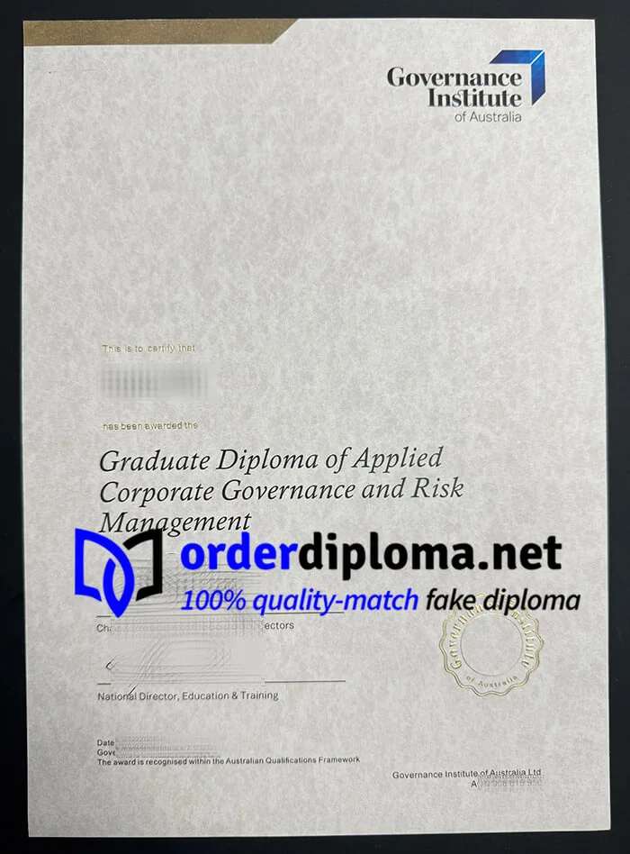 Where to buy Governance Institute of Australia diploma? buy fake certificate.