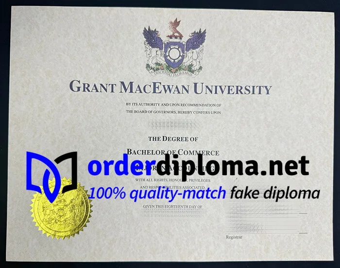 Buy Grant Macewan University fake diploma, Fake Grant Macewan University degree.