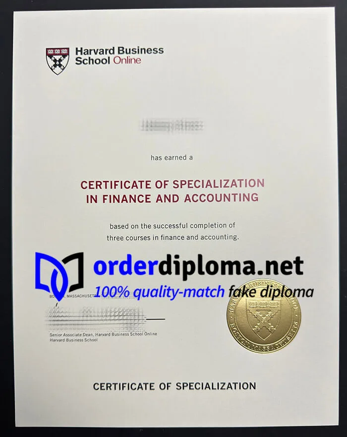 Harvard Business School online certificate