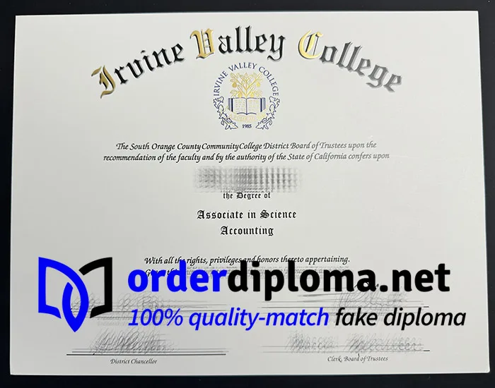 purchase realistic Iruine Valley College degree