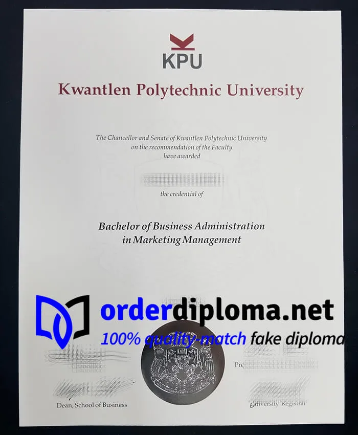 Buy Kwantlen Polytechnic University diploma, get KPU degree online.