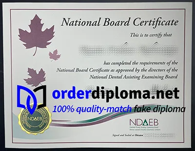 Where to buy National Dental Assisting Examining certificate? buy NDAEB certificate online.