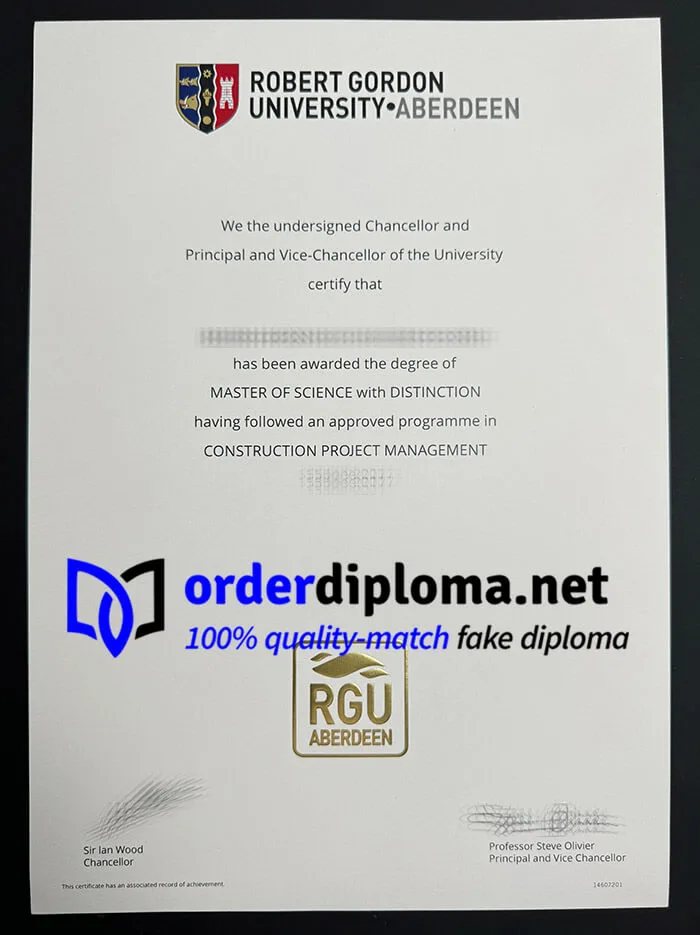 How to get Robert Gordon University diploma? buy RGU degree online.