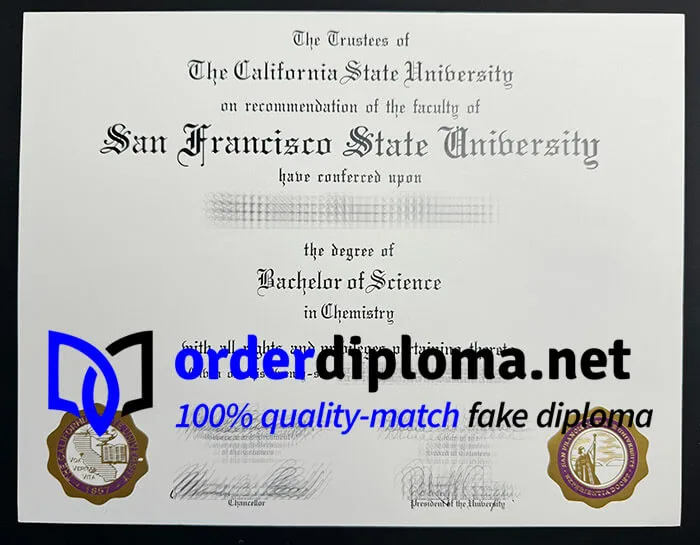 Buy San Francisco State University diploma, get SFSU degree online.