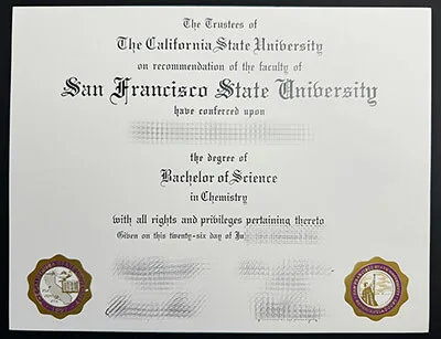 Buy San Francisco State University diploma, get SFSU degree online.