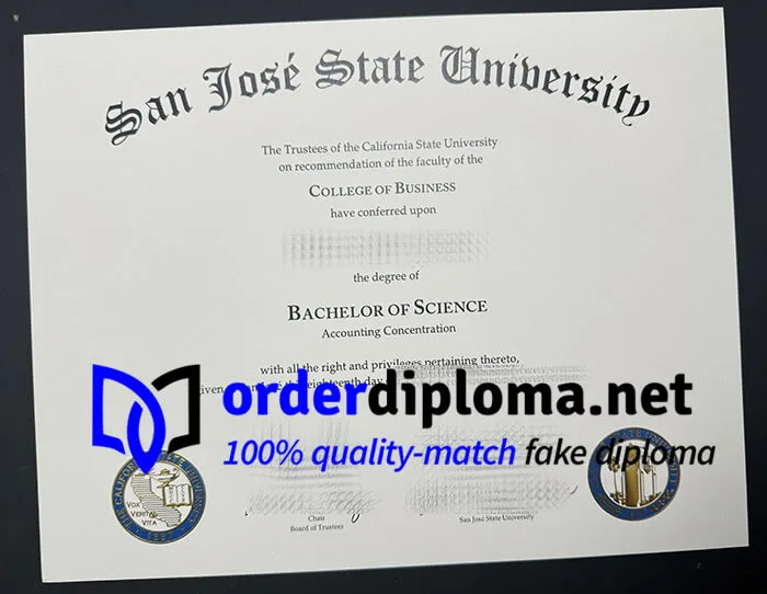 San Jose State University diploma, order SJSU degree.