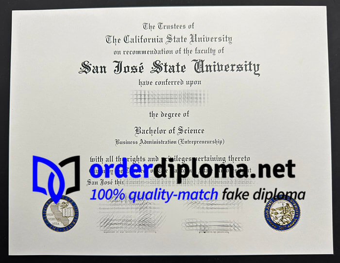 Can I order San José State University certificate? buy degree online.