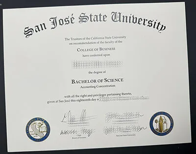 San Jose State University diploma, order SJSU degree.