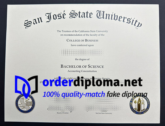 Buy San José State University diploma, make San José State University degree