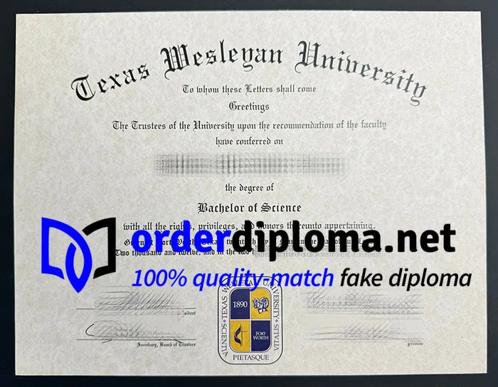 Order Texas Wesleyan University diploma, buy TWU fake degree online.