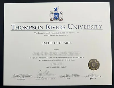 Buy Thompson Rivers University diploma, order TRU degree online.