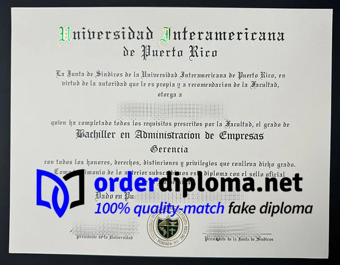 buy Interamerican University of Puerto Rico degree