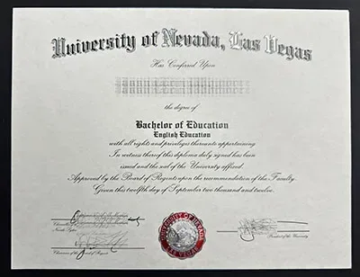 University of Nevada Las Vegas diploma, buy UNLV degree online.