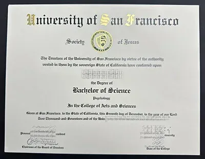 make University of San Francisco diploma