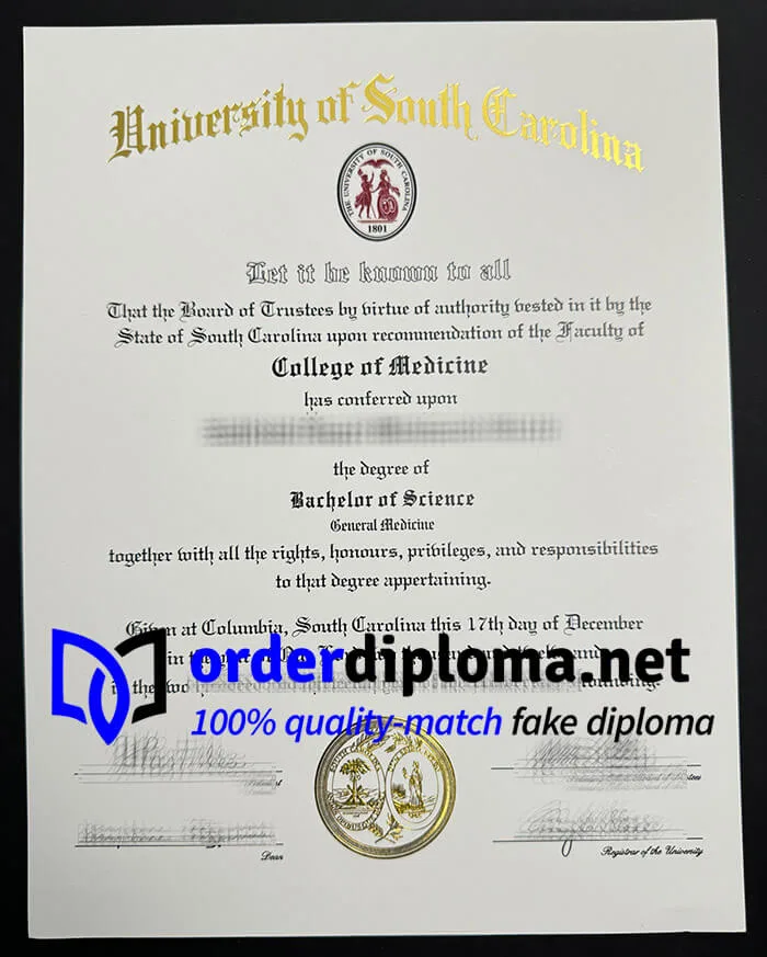 Order University of South Carolina diploma, buy USC degree online.