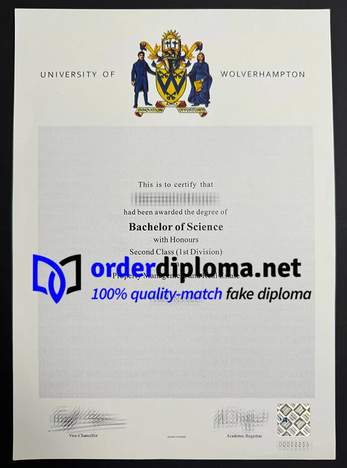 get University of Wolverhampton diploma online.