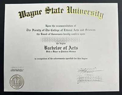 how to buy Wayne State University diploma? buy WSU fake degree online.