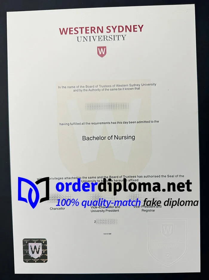 Buy Western Sydney University degree. get Western Sydney University certificate.