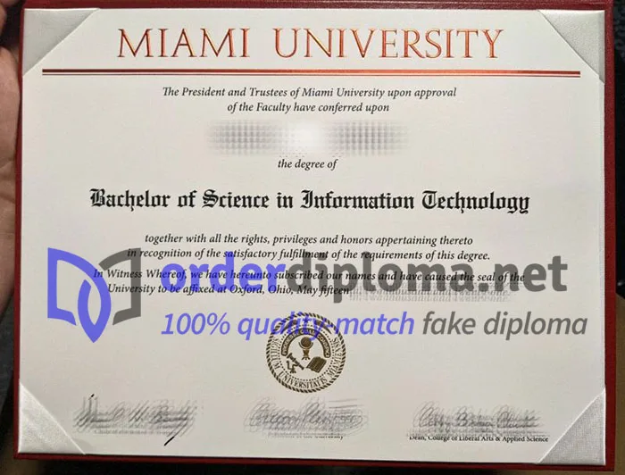 Where to order Miami University diploma?