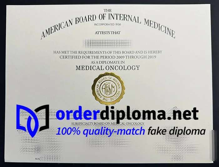 Buy ABIM fake certificate, order American Board of Internal Medicine certificate.