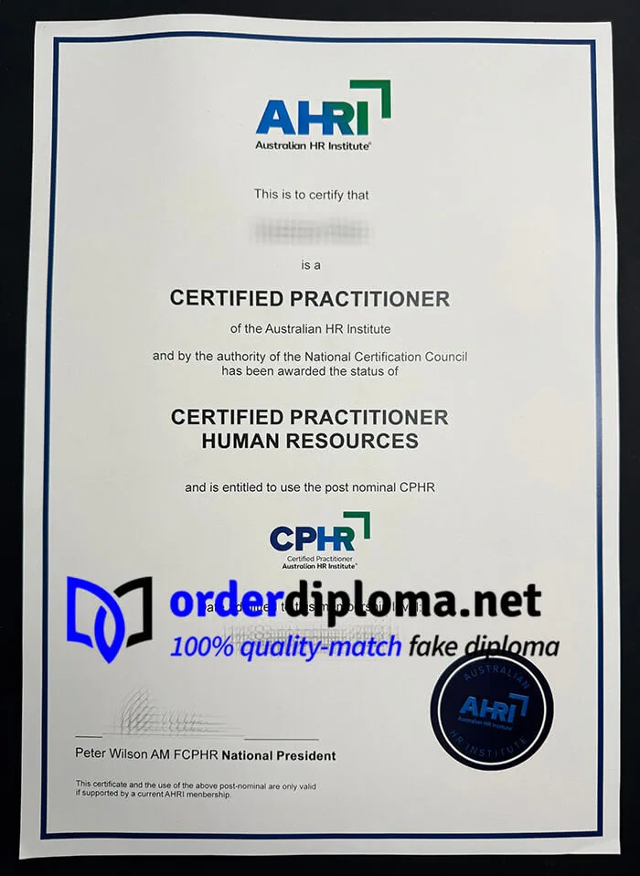 Can I buy Australian HR Institute certificate? buy fake certificate online.