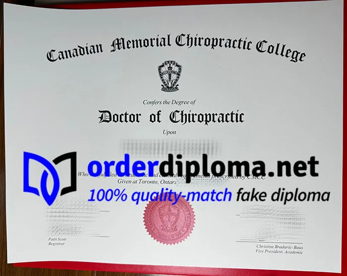 order Canadian Memorial Chiropractic College diploma. buy CMCC degree online.