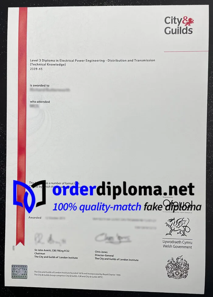 Where to order City and Guilds Level 3 diploma?