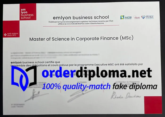 Buy Emlyon Business School diploma, get Emlyon Business School degree.