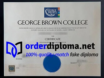 buy George Brown College degree online, get GBC degree.