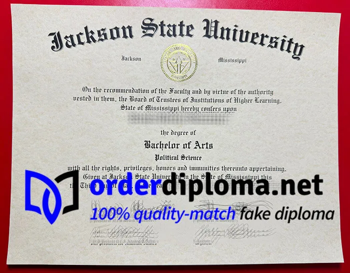 Make Jackson State University diploma, buy JSU fake degree online.