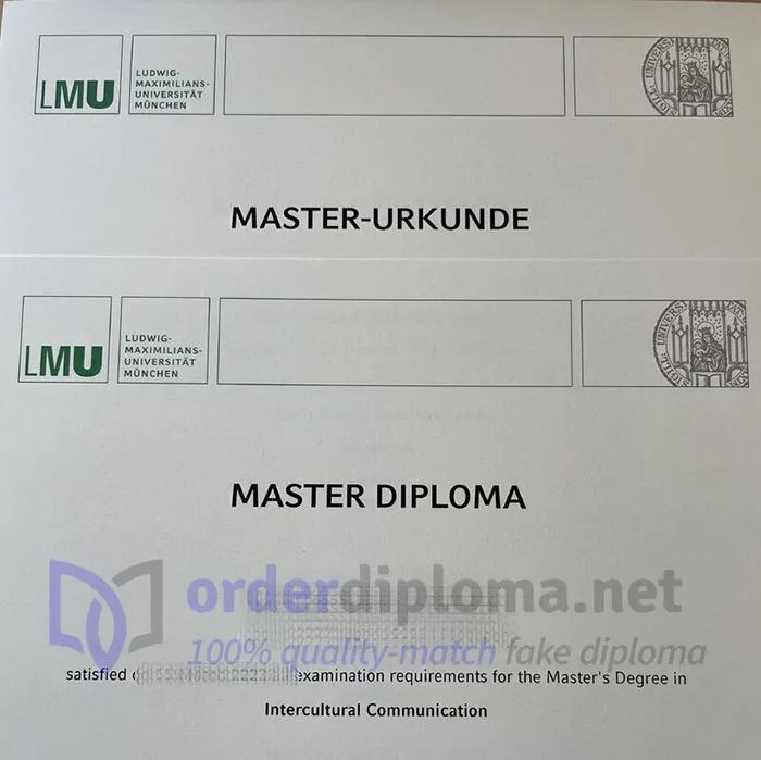 Where to order LMU München diploma?