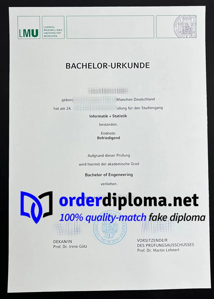 Buy LMU München diploma, make LMU München degree.