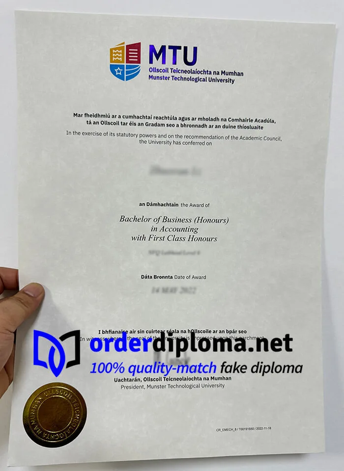 fake Munster Technological University diploma, buy MTU degree online.