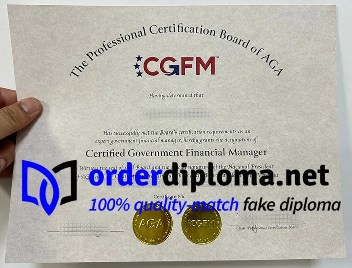 Buy Professional Certification Board of AGA certificate online. Get CGFM certificate online.